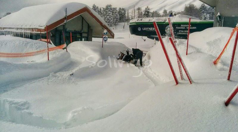 nevicata Etna