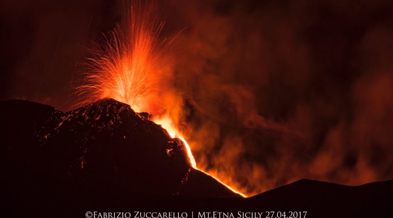 Eruzione Etna 27 Aprile Fabrizio Zuccarello